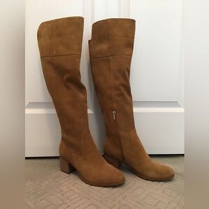 EUC Marc Fisher Beige over the knee boot size 8 1/2W